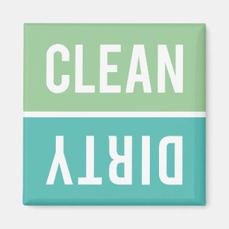 Dishwasher Magnet CLEAN | DIRTY - Mint & Turquoise