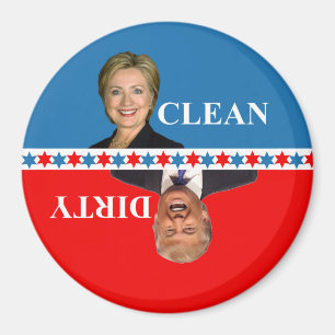 Dishwasher magnet Clinton Trump