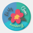 Dishwasher Magnet Pretty Kitchen Flower Clean