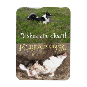 Dishwasher reminder, Clean vs dirty, customise Magnet