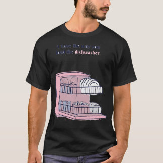Dishwasher Safe - Cool Blue Print  T-Shirt