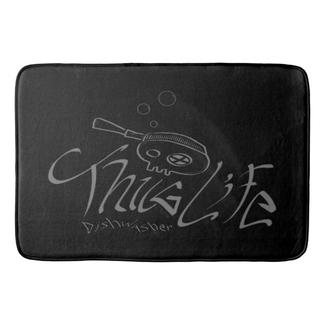 Dishwasher Thug Life Bath Mat (Front)