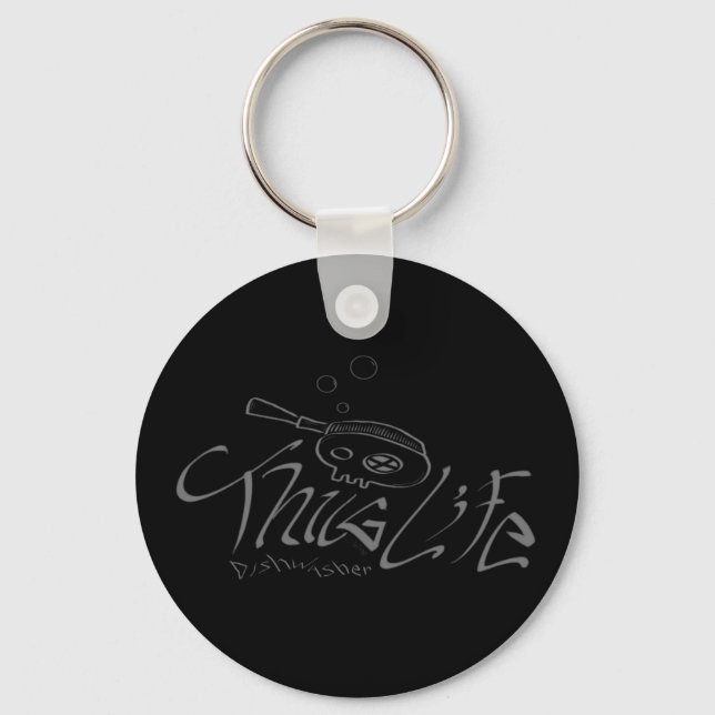 Dishwasher Thug Life Key Ring (Front)