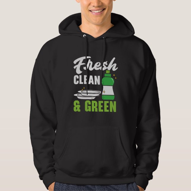 Dishwashing Job Profession Restaurant Employee Dis Hoodie (Front)