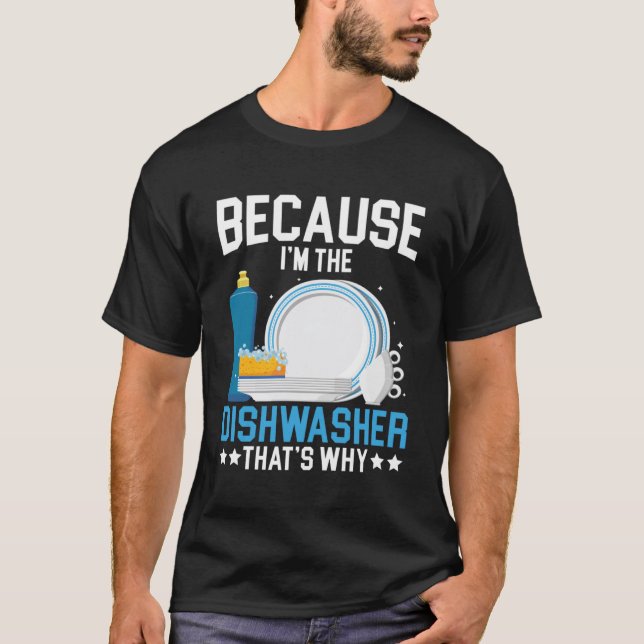 Dishwashing Job Profession Restaurant Employee Dis T-Shirt (Front)