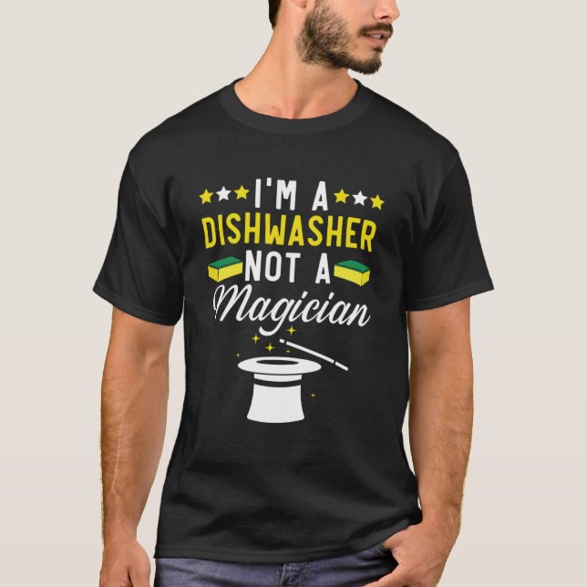 Dishwashing Job Profession Restaurant Employee Dis T-Shirt (Front)