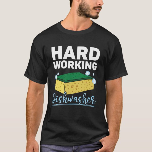 Dishwashing Job Profession Restaurant Employee Dis T-Shirt (Front)