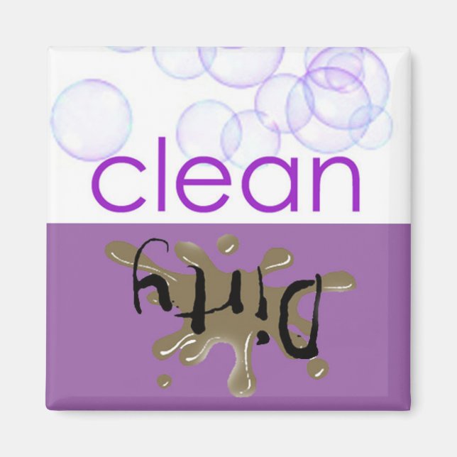 Dishwashing Machine - Is it clean or dirty? Magnet (Front)