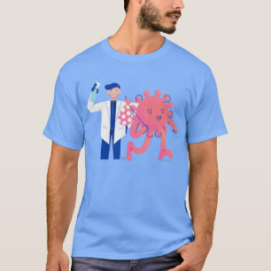 Disinfect and Fight Coronavirus Healthcare Worker  T-Shirt