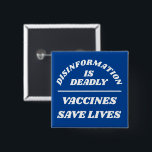 Disinformation is Deadly Button<br><div class="desc">Customise all of the text and colours</div>