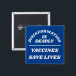 Disinformation is Deadly Button<br><div class="desc">Customise all of the text and colours</div>