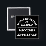 Disinformation is Deadly Button<br><div class="desc">Customise all of the text and colours</div>