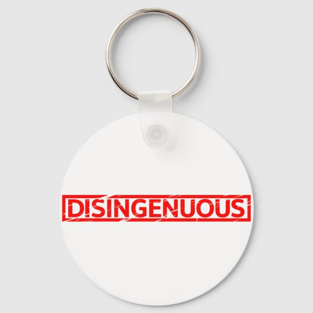 Disingenuous Stamp Key Ring (Front)