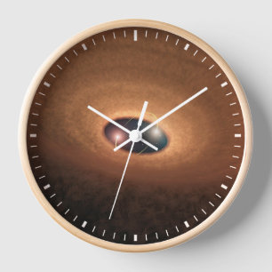 Disk Of Dusty Material Leftover From Star Forming Clock