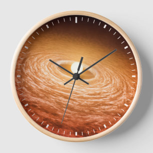 Disk Of Material Surrounding Star Fu Orionis. Clock