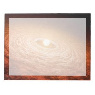 Disk Of Material Surrounding Star Fu Orionis. Notepad