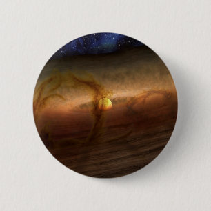 Disks Of Planet-Forming Material Circling Stars. 6 Cm Round Badge