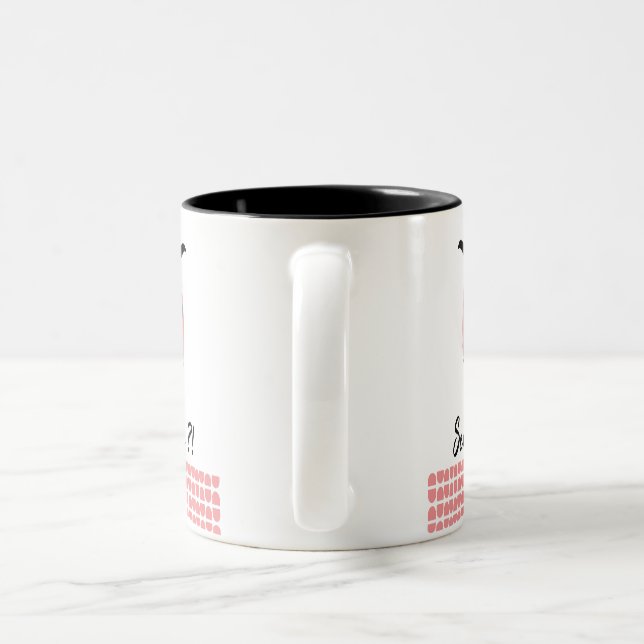 Disks Two-Tone Coffee Mug (Handle)