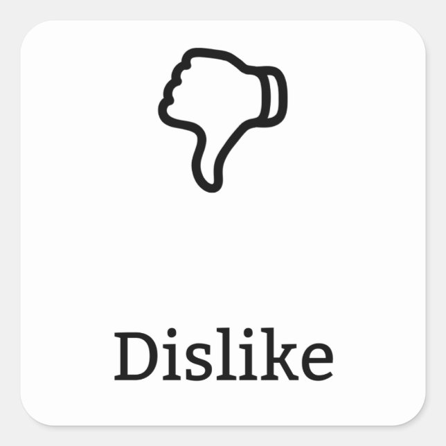 Dislike Sticker (Front)