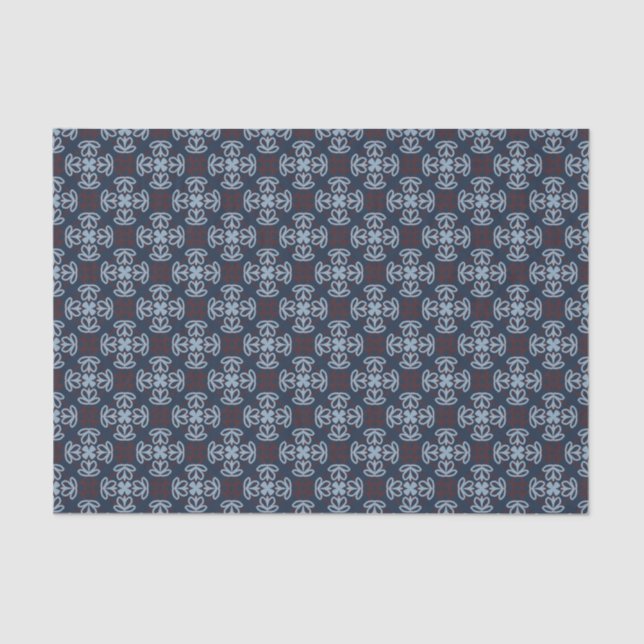 Dismal Midnight Prairie Western Gothic Floral Tissue Paper (Front)