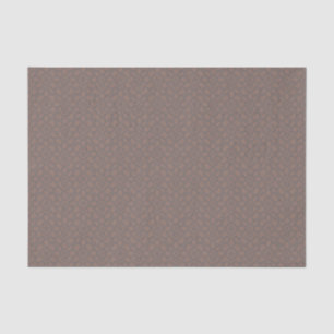 Dismal Mocha Mousse Calico Prairie Two-Tone Folk Tissue Paper