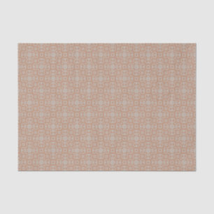 Dismal Mocha Prairie Lattice Western Folk Noir Tissue Paper