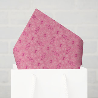 Dismal Pink Tissue Paper Cowgirl Bandanna Horses