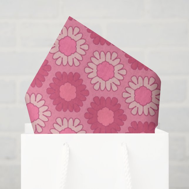 Dismal Pink Tissue Paper Y2K Floral Western Cowboy (Gift Bag)