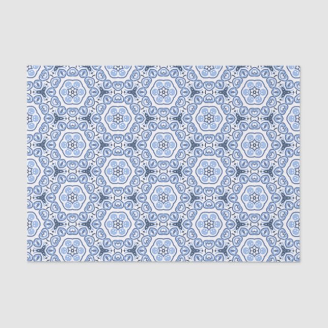 Dismal Ranch Blue China Tissue Paper (Front)