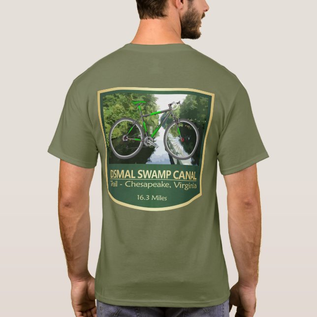 Dismal Swamp Canal Trail (bike2) T-Shirt (Back)