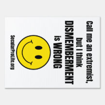 Dismemberment is Wrong Sign