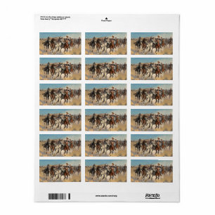 Dismounted, The Fourth Troopers by Remington Label