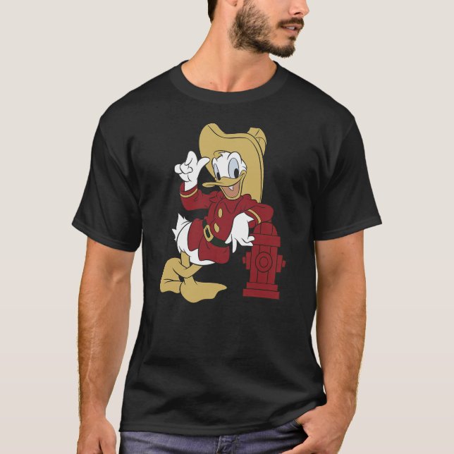Disney Donald Duck Firefighter Outfit T-Shirt (Front)
