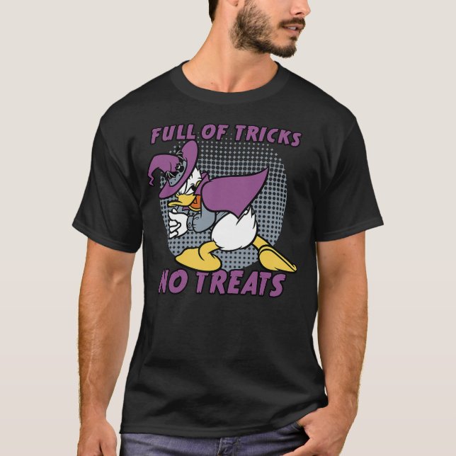 Disney Donald Duck Full of Tricks No Treats 80s Ha T-Shirt (Front)
