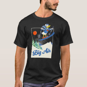 Disney Donald Duck Winter Sports Skiing Retro Ski T-Shirt