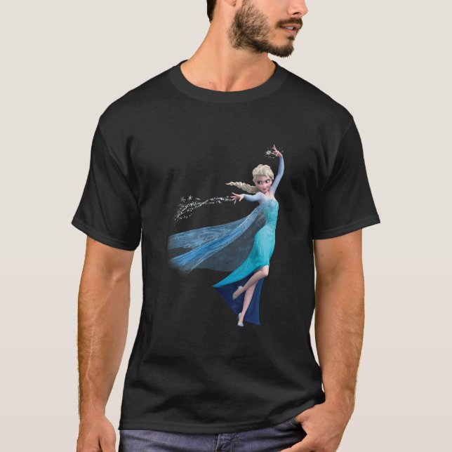 Disney Frozen Elsa Using Her Ice Powers Full Body  T-Shirt (Front)