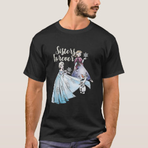 Disney Frozen Sisters Forever Elsa Anna Olaf Vinta T-Shirt