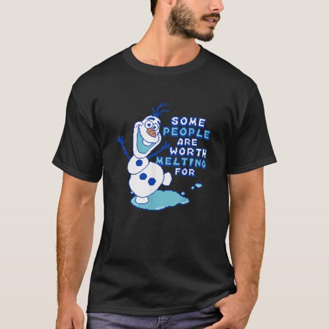 Disney Frozen Some People Are Worth Melting For Pi T-Shirt (Front)