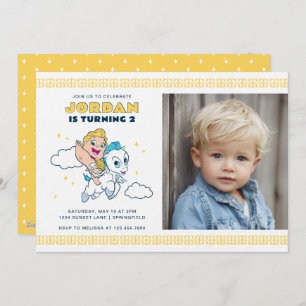 Disney Hercules Baby Birthday Photo Invitation