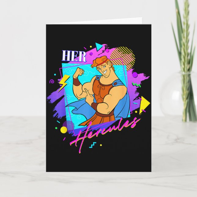 Disney Hercules Valentine’s Couples Matching Her H Card (Front)