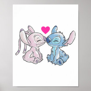 Disney Lilo & Stitch Valentines Day Stitch &am Poster