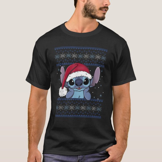 Disney Lilo Stitch Christmas Stitch Ugly Sweater S (Front)