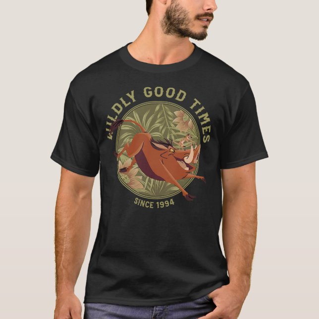 Disney Lion King Anniversary Timon Pumbaa Wildly G T-Shirt (Front)