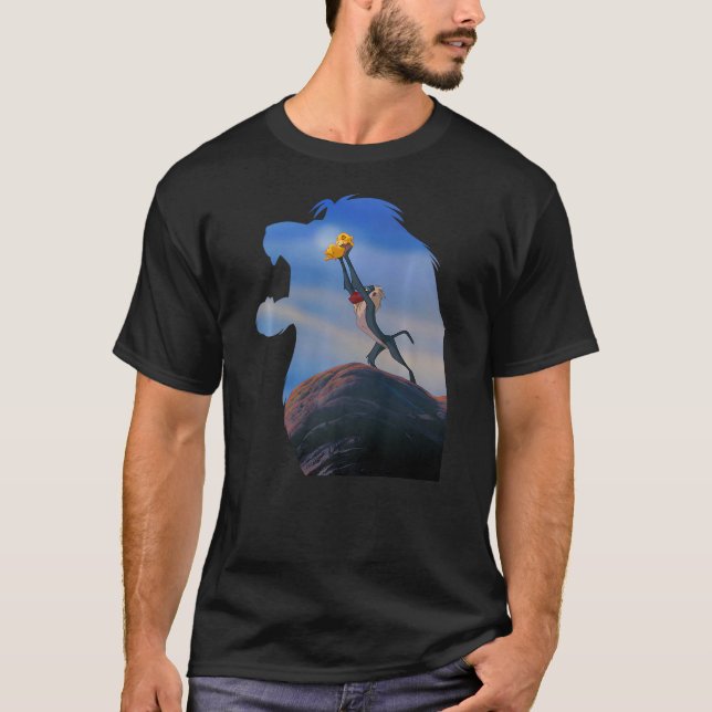 Disney Lion King Rafiki Holding Baby Simba T-Shirt (Front)