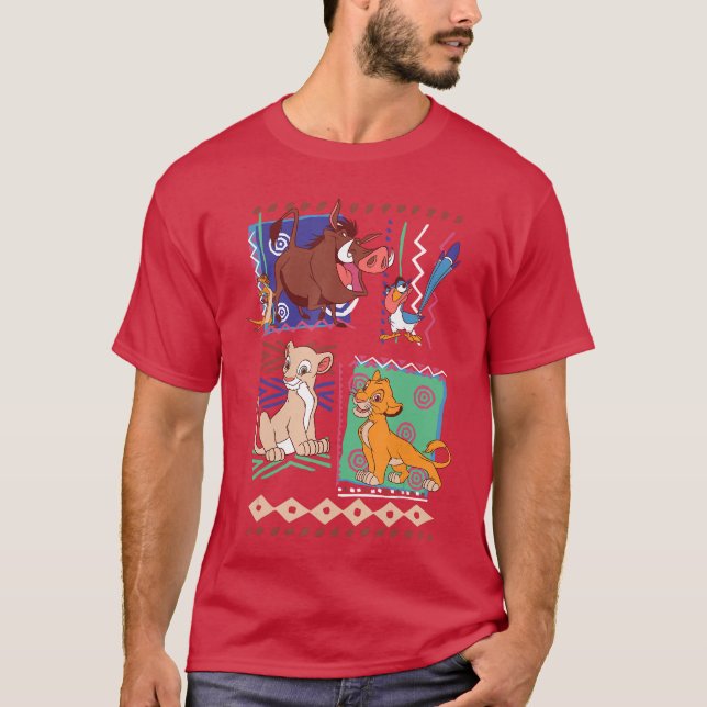Disney Lion King Simba And Timon Graphic T-Shirt (Front)
