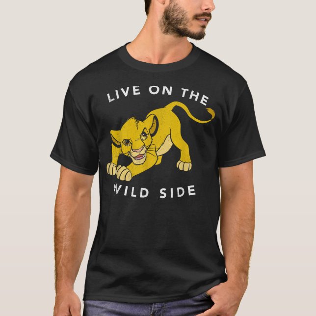 Disney Lion King Simba Live On The Wild Side Fierc T-Shirt (Front)