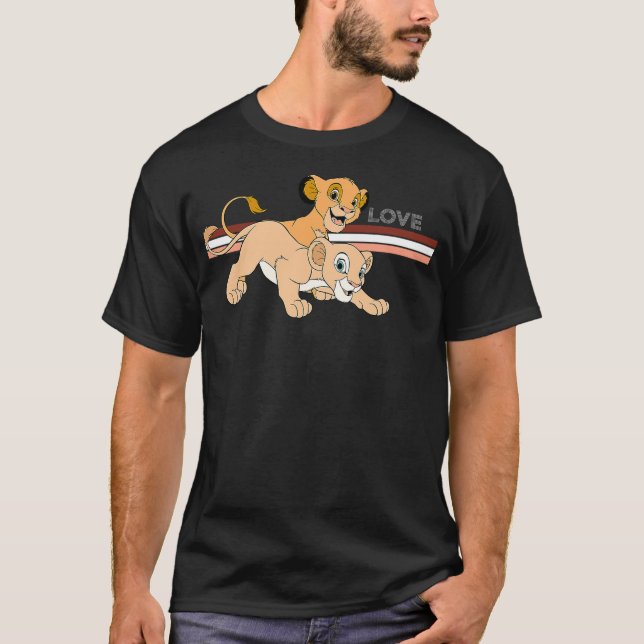 Disney Lion King Simba & Nala Love T-Shirt (Front)