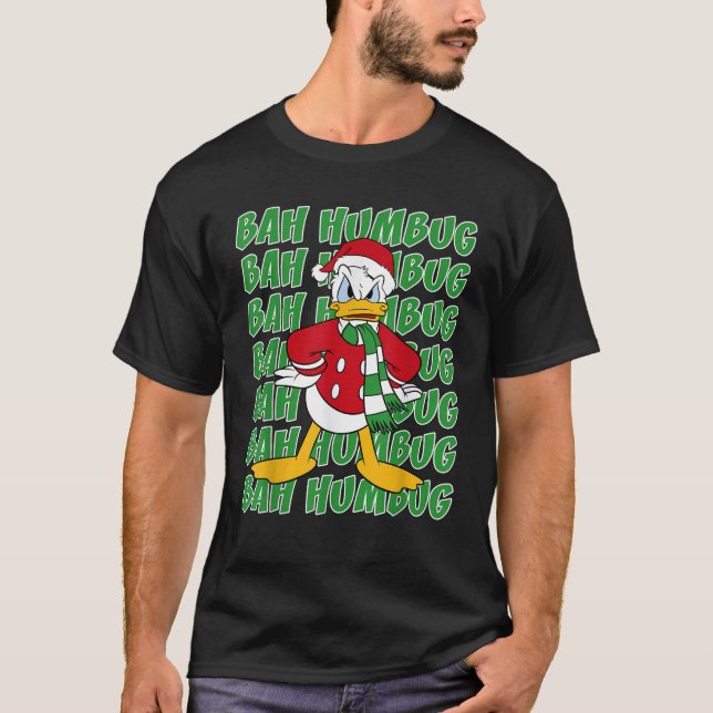 Disney Mickey And Friends Christmas Donald Bah Hum T-Shirt (Front)