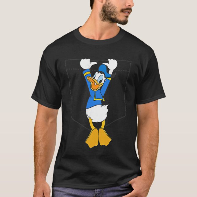 Disney Mickey Friends Donald Duck Small Pocket T-Shirt (Front)