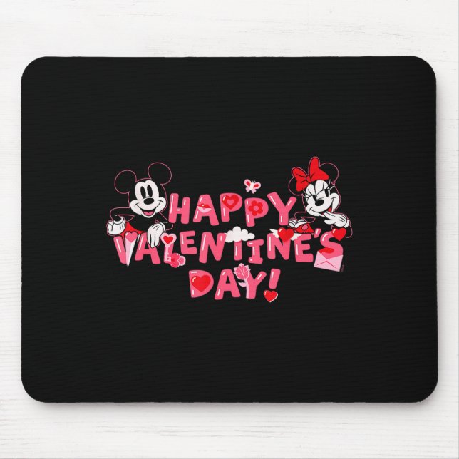 Disney Mickey Mouse And Minnie Mouse Happy Valenti Mat (Front)